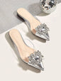 2026 Fashionable Transparent Pointed-Toe Mule Slippers for Women - Summer Valentine's Day